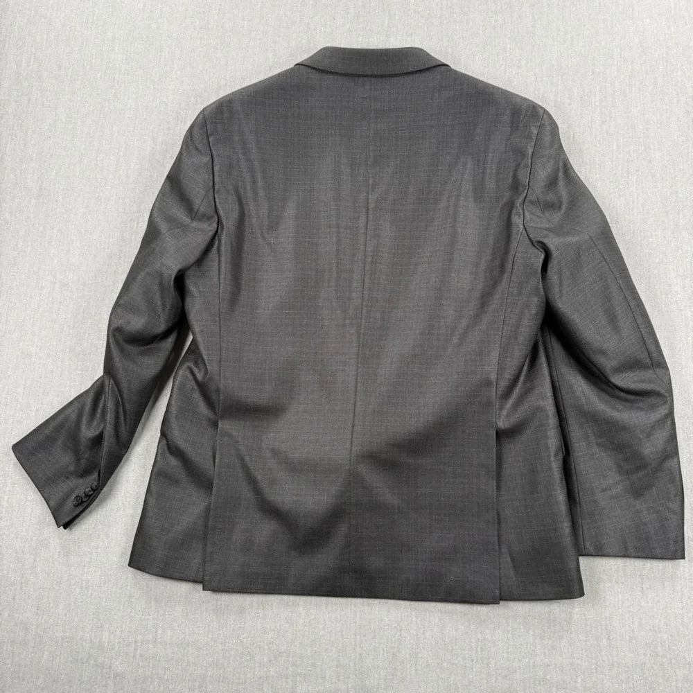 Kenneth Cole Reaction TechniCole Men Blazer Charcoal Grey Suit Jacket 44R LR1152
